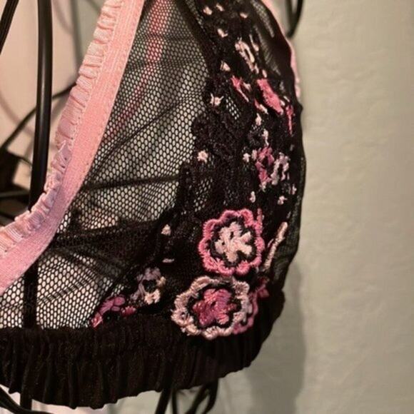 For Love and Lemons Azalea Embroidery Bralette M - Picture 9 of 9